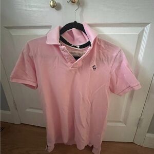 Abercrombie & Fitch Light Pink Polo Shirt